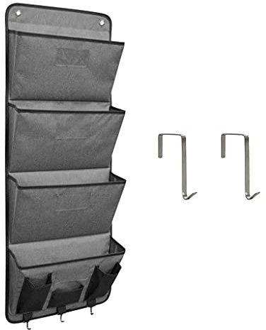 Sundires Sac de rangement pliable multi-usage à fixation murale pour bureau, salle de classe, magazine, support de magazine, salle de bain, ferme, salle de classe