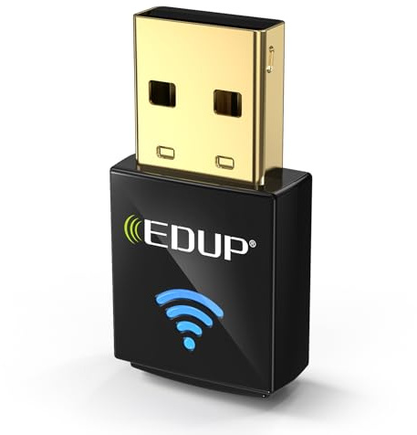 EDUP 2 in 1 Mini USB Bluetooth 5.4 WiFi 6 Adapter AX600M for PC, Plug and Play, Wireless USB Network Adapters 2.4G/ 5.8Ghz WiFi Dongle Antenna for Laptop Desktop Compatible with Windows 11/10