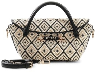 GUESS Handtasche Umhängetasche Sophia Mini Satchel Black schwarz