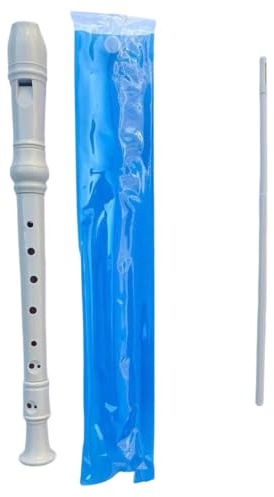 Blockflöjt Musikinstrument Tysk Sopranblockflöjt Med 8 Hål I Plast | Lätt vikt, kompakt storlek, inspelaren är lätt att använda och bära.