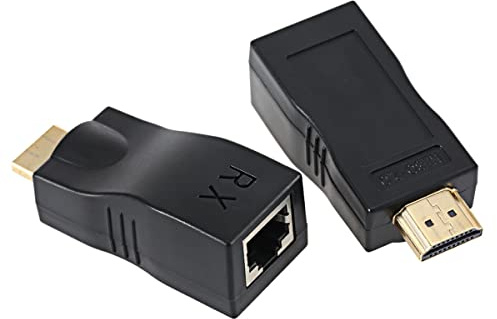 CY RJ45 a 1.4 extensor HDMI sobre sola 30 m Ethernet LAN RJ45 CAT5e CAT6 para HDTV 1080p con 3d