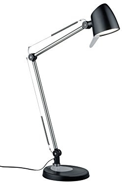 Trio Leuchten LED Tischleuchte Rado 527690132, Metall schwarz/grau/weiß, inkl. 5 Watt LED, 4-fach Touch Dimmer, 38 x 16.7 x 70 cm