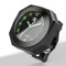 Motorrad wasserdichte Uhr schwarz blau rot silber für Fahrrad/Motorrad/SUV verschiedene Modelle, passend für 7/8 oder 1 Lenker, Halterungsdurchmesser 22-28mm(schwarz)