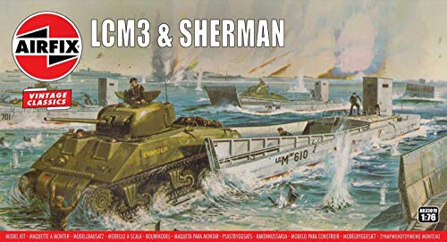 Airfix LCM3 & Sherman Landungsboot und Sherman-Panzer, Modellbausatz
