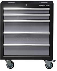king tony - Servante d'atelier Vide Grise avec Roues - 5 tiroirs - 650 x 862 x 460 mm