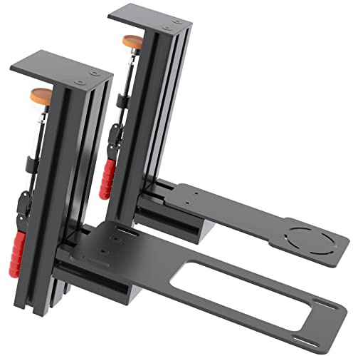 Meza Mount Schreibtischhalterung – Ergonomische Game-Controller-Halterung, Tischhalterung für Flight Sim-Joystick kompatibel mit Thrustmaster Hotas Warthog weichen Gummi-Pads und Montageschrauben