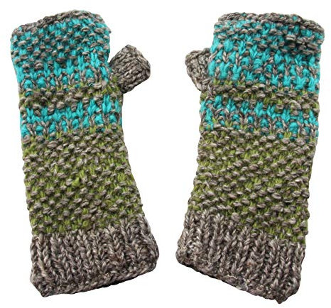 Freak Scene Armstulpen - Strickstulpen - Wolle - türkis-grün