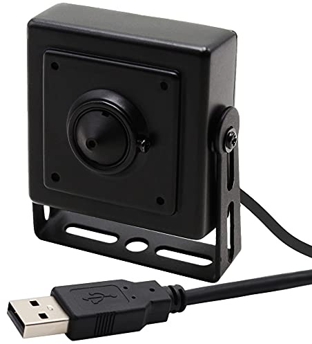 Svpro 1080P USB Kamera mit Pinhole 3.7mm Objektiv, 0.01lux Low Light, H.264 PC Computer Machine Vision Sicherheitskamera für Windows,Mac,Linux,Android