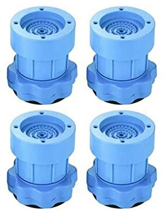 Washing Machine Feet Pads, Anti Vibration Rubber Mat, Steady Spin Floor Protection Non Slip Pads, Furniture Feet for Dryer, Refrigerator, Microwave, Oven (Blue)