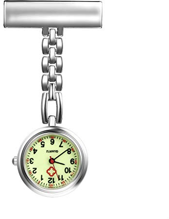 Avaner Schwesternuhr Krankenschwesteruhren Fob Uhren Analog Quarz Revers Uhren Brosche Hängende Stilluhren Nurse Watches für Frauen als Geschenke