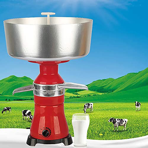 Separador de Crema eléctrico de Acero Inoxidable, Separador de Leche de Vaca de Cabra de 80 l/h Que Convierte la Leche cruda o Entera en Crema y Separador centrífugo de Crema de Leche descremada par