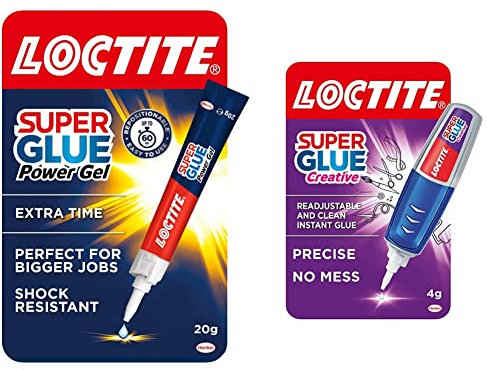 Loctite Super Glue Power Gel 20g, All Purpose Adhesive for Repairs, Super Strong Clear Glue & Super Glue Creative, Glue Pen for Precise Application