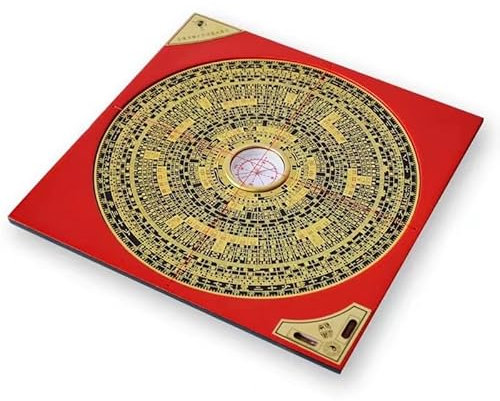 Kompass Antiker Acht-Diagramm-Kompass, Bagua-Spiegel Feng Shui Kompass Luo Pan Fengshui Luopan