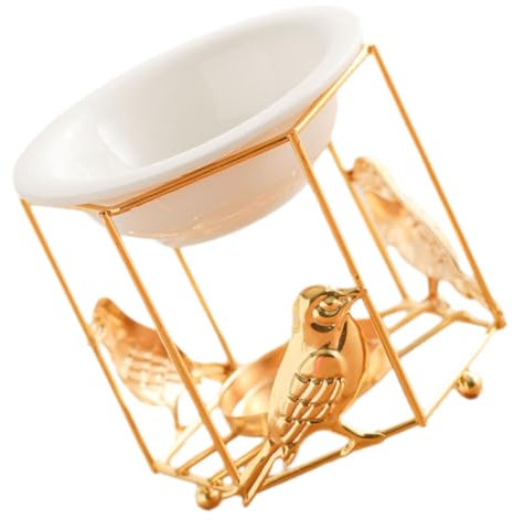 TOPBATHY Kerzen Brenner für ätherische Öle Heizungshalter Wachswärmer erhitzen Wärmer für ätherische The Office büro büro Goldfarbe Haushalt Teelicht Halterung Kerze schmücken Eisen