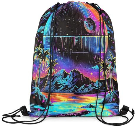 Personalisiert Kordelzugbeutel Raumschiff Weltraumthema Kordelzug-Rucksack Klassische Yoga-Tasche 36X42Cm Kordelzugbeutel Für Wandern Sport Strand