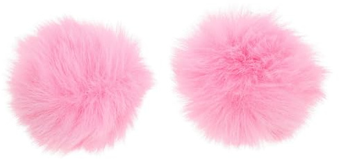 Plüsch Mikrofonhüllen Rosa, Winddicht, Spritzwassergeschützt | Kunstwolle, Starke Anpassung, Schutzfunktion, Windgeräusche, für Mikrofone, mit 2 Stück