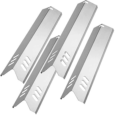 Lot de 4 plaques chauffantes en acier inoxydable pour tentes chauffantes - Pièces de rechange pour plaque de barbecue à gaz