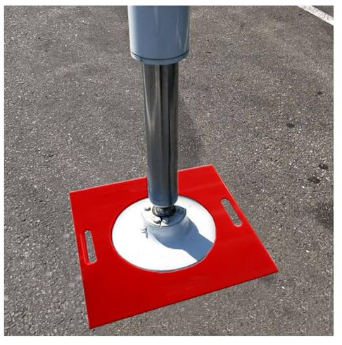 Stabilisateurs rectangulaires empilables 4 x 6, 10 x 12, 18 x 20, 24 x 24 - Stabilisateurs Robustes et Tapis en Plastique pour grues, Chariots télescopiques et Pompes à béton (4 x 10 po/10,2