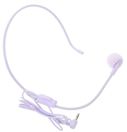 UPKOCH Kabelgebundenes Instrumentenmikrofon mit Komfortablem Ohrbügeldesign und Stabilem Anschluss für Bühnenauftritte und Musiker in Einzigartigem Lavendel