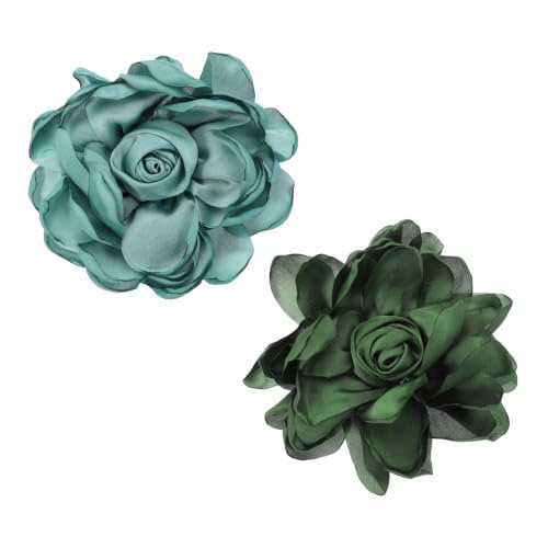 PATIKIL Grandes Broches Épingles à Fleurs en Tissu pour Femmes Vêtements | Élégante Broche en Tissu, Broche Délicate Corsage Camélia Satin Épingle de Revers
