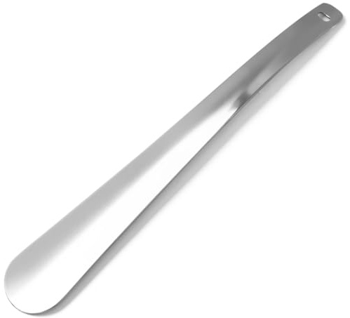 Shoe Horn, Metal Shoe Horns, Shoehorn - 12 Inch Long Shoe Horn, Heavy Duty Shoe Helper Stick, Stainless Steel Shoe Horn for Men, Women, Kids, Seniors