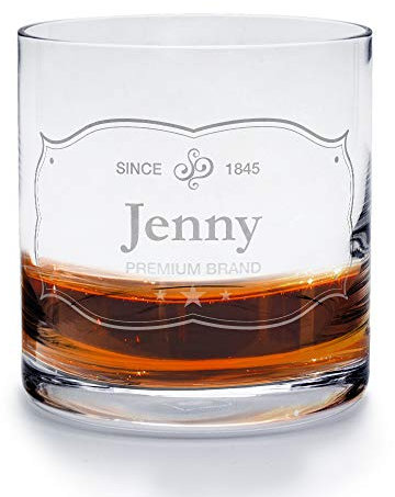 printplanet - Whiskyglas mit Namen Jenny graviert. - Leonardo® Whiskeyglas mit Gravur - Design Ornamente 4