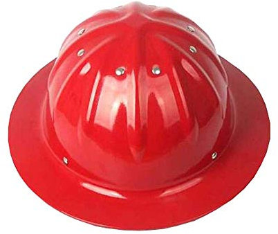 Aluminiumhelm, großer Hut, Sonnenschirm, Sonnenschutz, Aufprallstelle, Außenhelm Hardhats) Bauarbeiterhelm mit verstellbarem Helm,Bauhelm Aluminium Hard hat (Rot)