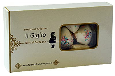 COPULETTAS CON MIELE - Biscotti Artigianali della tradizione Sarda con ripieno di miele e glassa di zucchero - Pasticceria Artigiana Il Giglio Dolci di Sardegna - Confezione rigida 350 grammi