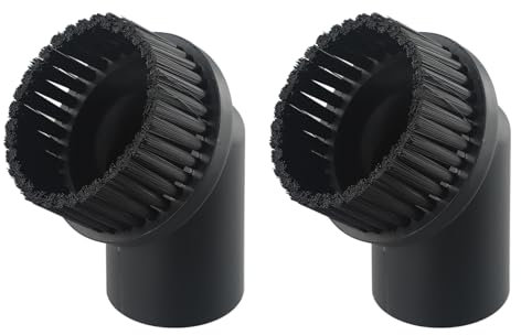 2 piezas de aspiradora con cabezal de cepillo redondo de polipropileno, diámetro interior de 44 mm para aspiradoras industriales
