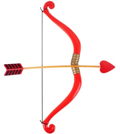 MIMIKRY Amor Pfeil und Bogen Set 55 cm Amorpfeil Liebesbote Gott der Liebe Cupido Kostüm-Zubehör