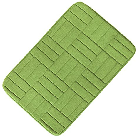 Badematte Quadratisches Ziegelmuster Schlafzimmer Matte Rutschfeste Wasseraufnahme Wasseraufnahme Badmatte Dusche Teppich for Küchenbedingte Zubehör Badteppich ( Color : Olive drab , Size : 400MMx600M