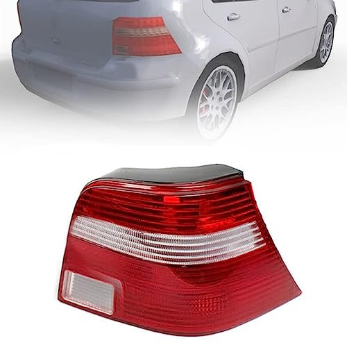 BYBEST Rücklicht Heckleuchte Rückleuchte für Golf IV MK 4 1997-2007, Auto Heckklappe Rückleuchten Linke Rechte Rücklichter Gehäuse, Right- B