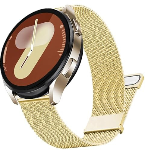 DEALELE Armband Kompatibel mit Samsung Galaxy Watch 7 / FE / 6/6 Classic / 5/5 Pro / 4/4 Classic / 3 41mm, 20mm Edelstahl Metall Mesh Ersatz Bands für Huawei GT3 / GT2 42mm Herren Damen