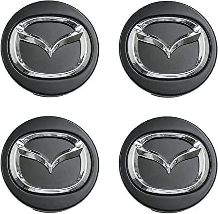QSLLLY 4 Stück Auto Radnabenkappen für Mazda CX-30 2019-2023 Nabendeckel Radnabendeckel Felgendeckel Felgenkappen Wheel Caps Nabenkappen Radkappe Radnabenabdeckung,A