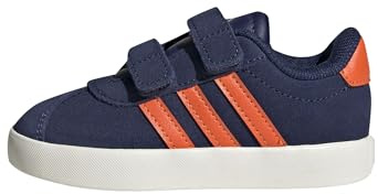 Adidas Unisex bebé VL Court 3.0 Shoes Infants, Dark Blue/Impact Orange/Gold Met., 25 EU