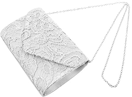 LIFKOME Clutch Abendtasche für Damen mit Spitzenmuster Party-clutch als Clutch-geldbörse für Bankette Abschlussbälle und Elegante Anlässe