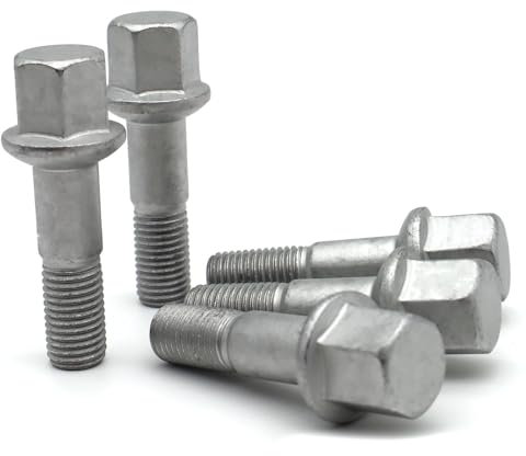 TONMHXA Radmuttern Kompatibel Mit Benz Für W201 1982-1993 Stahlreifenbolzen-Ersatzzubehörbolzen Zur Sicherung Der Naben OEM:0009901007 0009904807 1244000070