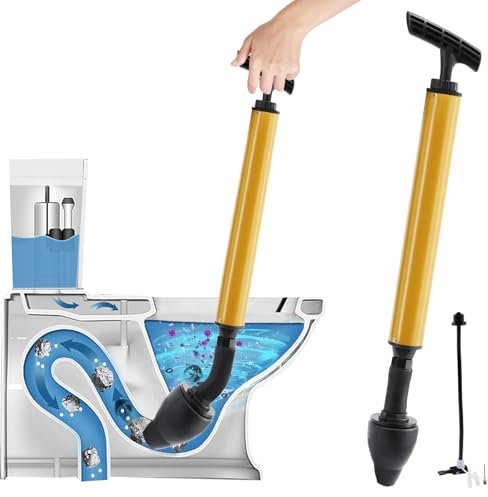 Hochdruck Rohrreinigungspumpe Abflussreiniger Pumpe, Neuer Pömpel Abfluss, Toiletten Pömpel Pressluft Rohrreiniger Löst Schnell Abflussverstopfung Toilet Plunger für Reinigen Rohre Waschbecken