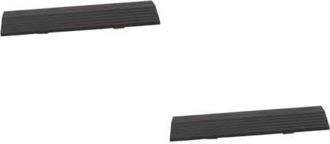 VALICLUD 2 Pièces Tapis d'escalade pour Robot balayeur pleinement Pente rampes d'accès à la Maison balayer Rampe pour la Maison Rampe de seuil de Porte Caoutchouc Black