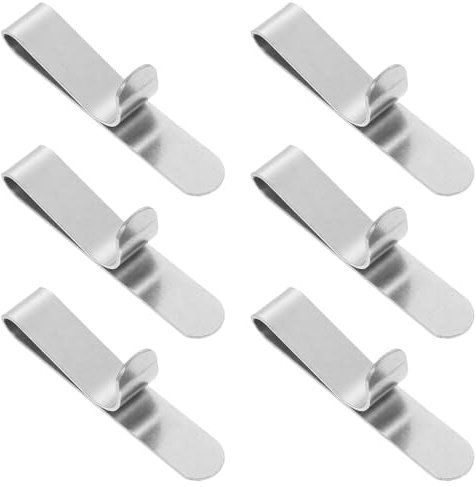 Gatuida 8 Stück Edelstahl Cake Ring Clips, Verstellbare Backklammern für Mousseform 6–10 cm – Anti-Rutsch Klemmen – Für Springform, Kuchenform – Backzubehör Küche Silber