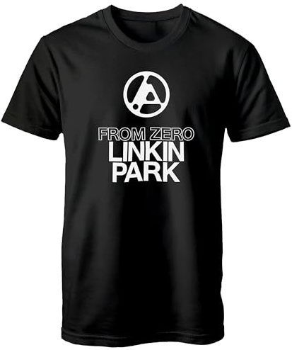 BigMerchStore Maglietta dei Linkin Park 2025, da Zero World Tour, unisex, idea regalo, nero, XL