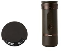 OutIn Fino Molinillo de café eléctrico portátil con OutIn Claro Báscula Portátil para Café