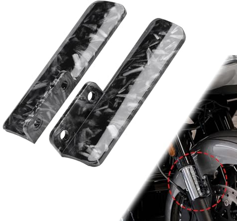 Kiawnia Motorcycle Front Fork Guards Protectors, Lower Fork Leg Covers for Harley CVO Road Glide FLTRXSE 2023 2024, Fork Fairings, Motorbike Front Fork Dust Protection (Forged Pattern)