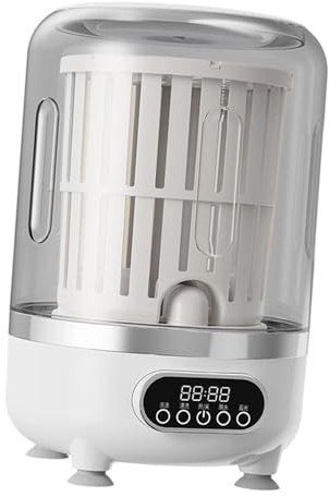 JISADER Mini-Waschmaschine, Waschbecher, kabellos, Tiefenreinigungsreiniger, kleine Waschmaschine, Unterwäschewaschmaschine für Zuhause, Reisen, Camping, Weiß