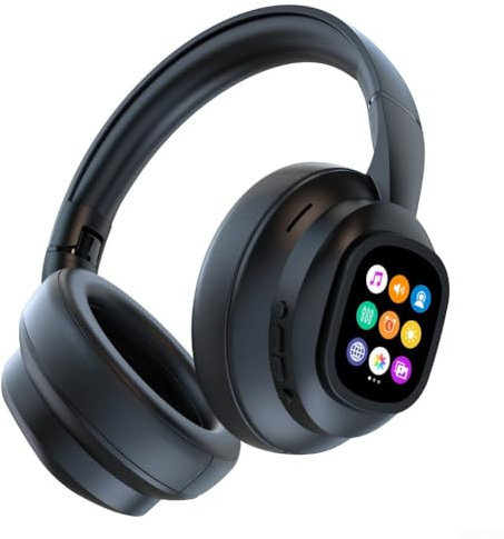 Auriculares inalámbricos Hy-x1 Pro, auriculares inalámbricos con traducción AI, con pantalla táctil LCD desmontable, vida útil de la batería de 46 horas, carga rápida tipo C