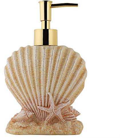 Botella con Bomba de jabón de Mano, dispensador de loción líquida Recargable, Prensa Manual, Recipiente de champú de 300 ml, Botellas de champú dispensador de jabón en Forma de cáscara