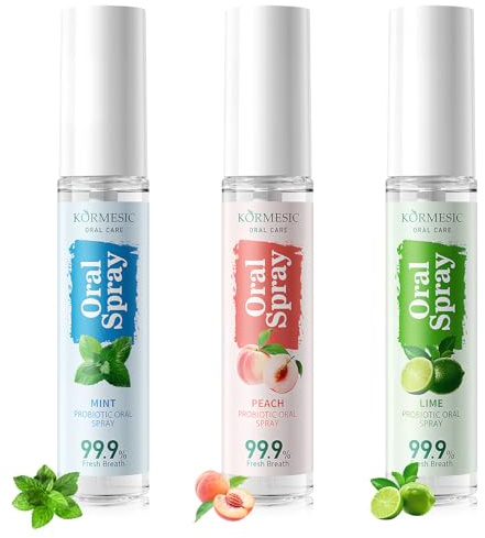 3 piezas Spray Para El Aliento Bucal Espray, Spray Cuidado Bucal Refrescante Aliento,Ambientador Bucal en Spray, Spray de Aliento para el mal Aliento, Sabor a Fruta Espray Bucal (Color-C)