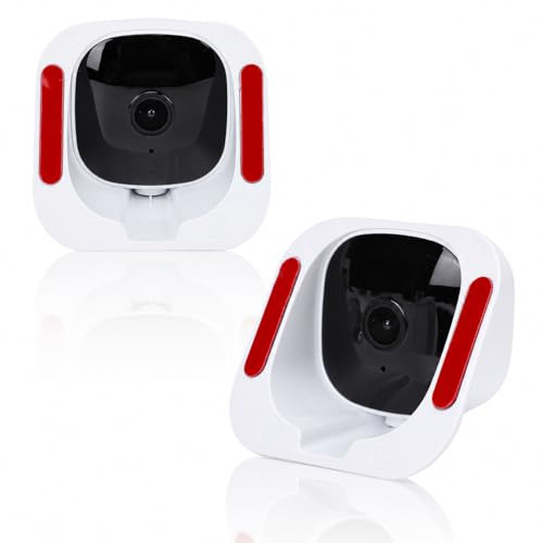 Yanmis 4MP 2K Window Camera, 2.4GHz & 5GHz WiFi + Bluetooth Indoor Camera for Home Security, with AI Full Color Night Vision, Motion Detection, Anti Glare - 2 Pack