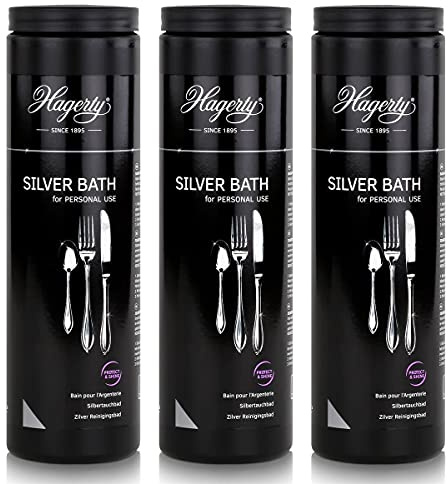 Hagerty Silver Bath Lot de 3 flacons de bain d'argent pour une brillance éclatante 580 ml