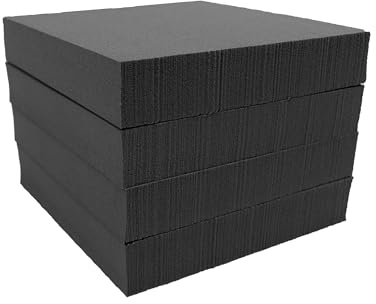XCEL 4-Pack 4 x 4 x 3/4 Multi-Purpose Anti-Vibration Pads – Protection for Furniture & Appliances – Various Sizes and Thickness